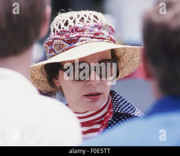 Stati Uniti d'America. Il 2 gennaio, 1977. Rosalynn Carter, First Lady degli Stati Uniti parla con il personale su un presidenziale vacanza lavoro. © Ken Hawkins/ZUMA filo/Alamy Live News Foto Stock