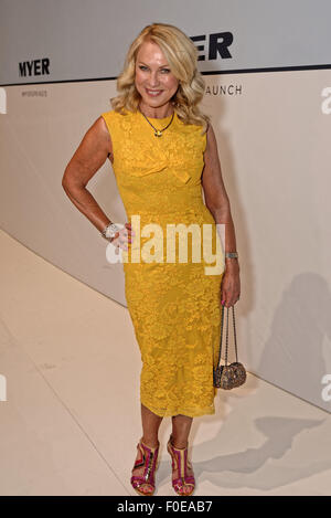 Sydney, Australia - 13 agosto 2015: Kerri-Anne Kennerley arriva davanti al Myer Primavera 2015 Lancio di moda su 13 Agosto 2015 a Sydney Credito: MediaServicesAP/Alamy Live News Foto Stock