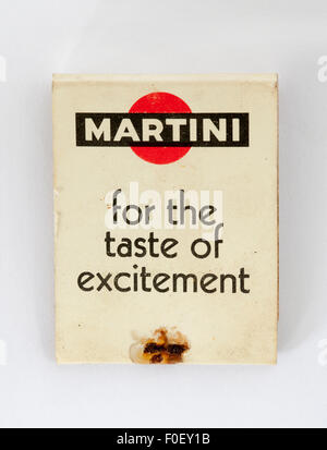 Vintage pubblicità Matchbook Martini Foto Stock