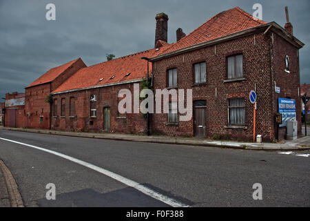 Ora chiuso e abbandonata White Star Brewery, Rick Steenweg in Belgio Foto Stock