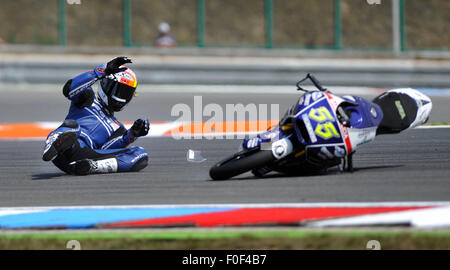 Gran Premio della Repubblica ceca 2015, Moto3, formazione, Andrea Locatelli dall'Italia, la Repubblica ceca, 14 Agosto Brno, Repubblica Ceca. (CTK foto/Vaclav Salek) Foto Stock