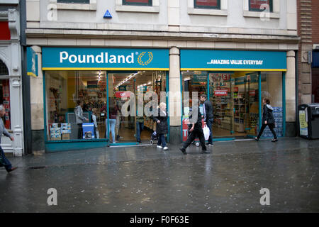 Negozio Poundland Clumber Street Nottingham REGNO UNITO Foto Stock
