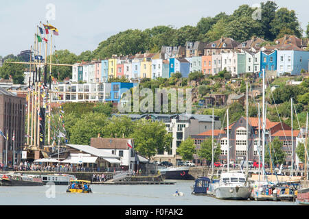Bristol Floating Harbour, Bristol, Inghilterra, Regno Unito Foto Stock