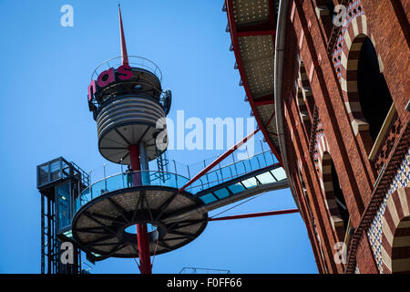 Plaza de Espanya e arene bullring Foto Stock