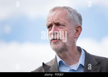 Leadership laburista candidato MP Jeremy Corbyn. Foto Stock