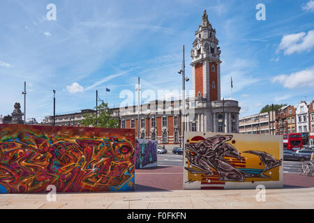 Lambeth Town Hall di Brixton, Londra England Regno Unito Regno Unito Foto Stock