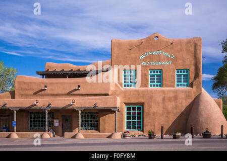 Vecchia Martina in ristorante a Rancho de Taos, Nuovo Messico, Stati Uniti d'America. Foto Stock