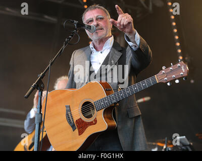 Hurtwood Park Polo Club host Rock 'n' Cavalli in aiuto del cancro della prostata con: Steve Harley dove: Ewhurst, Regno Unito quando: 13 Giu 2015 Foto Stock