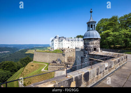 Fortezza Koenigstein, Svizzera Sassone, in Sassonia, Germania, Europa Foto Stock