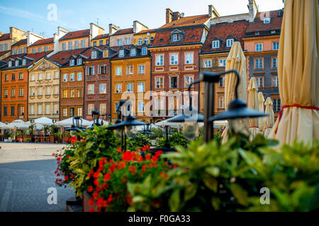 La piazza del mercato di Varsavia Foto Stock