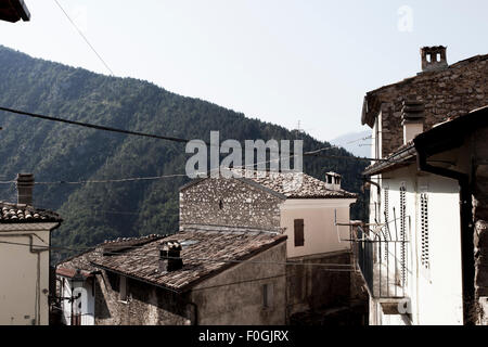 Pacentro, Abruzzo, Italia, viaggi Foto Stock