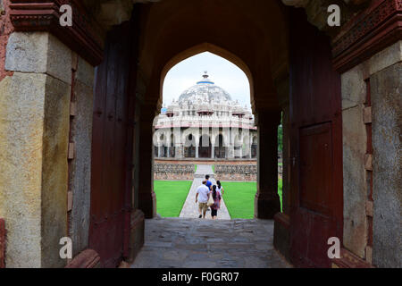 Isa Khan Niyazi la tomba nella la tomba di Humayun, complesso a Delhi in India Foto Stock