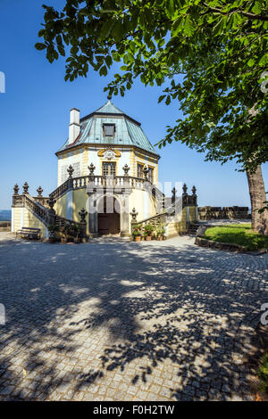 Fortezza Koenigstein, Svizzera Sassone, in Sassonia, Germania, Europa Foto Stock