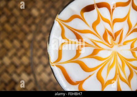Cappuccino schiumoso caffè Foto Stock