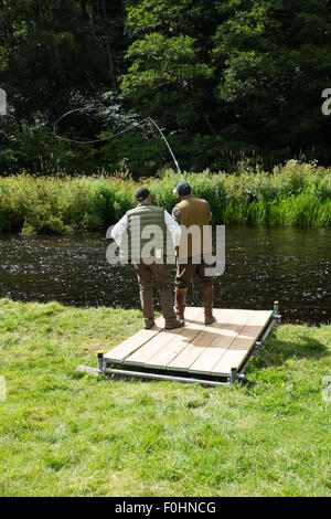 Pesca a Mosca Foto Stock
