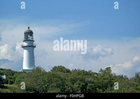 Le due luci Faro di Cape Elizabeth, Maine. Foto Stock