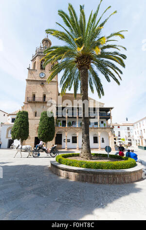 Chiesa di Santa Maria la Mayor in Ronda in Andalusia, Spagna Foto Stock