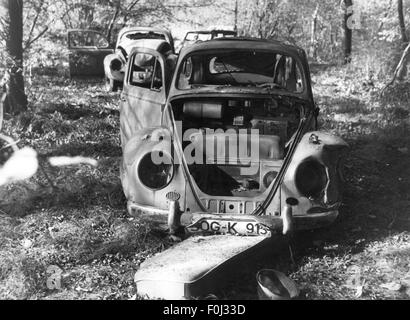 Ambiente, relitti di automobili su deposito illegale di rottami, Epfach, anni 60, diritti aggiuntivi-clearences-non disponibile Foto Stock