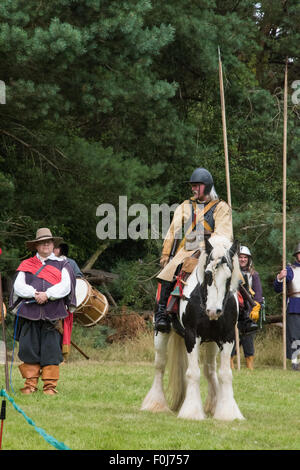 1700 Yeomanry rievocazione a Cannock Chase Visitor Centre Regno Unito Foto Stock