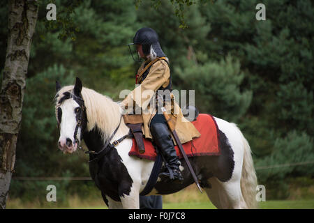 1700 Yeomanry rievocazione a Cannock Chase Visitor Centre Regno Unito Foto Stock