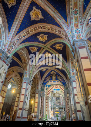 Santa Margherita chiesa sulla sommità di Cortona in Toscana, Italia Foto Stock