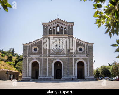 Santa Margherita chiesa sulla sommità di Cortona in Toscana, Italia Foto Stock