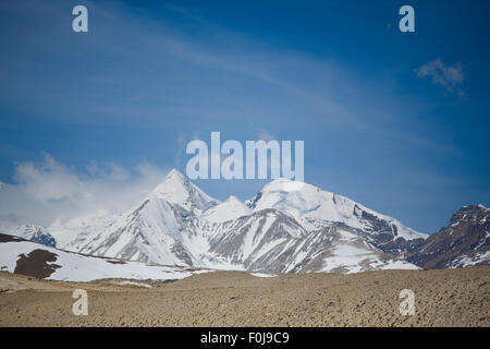 Vista estreme dell'Everest Regione dell'Himalaya in Tibet. Cina 2013. Foto Stock