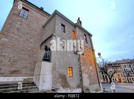 St-Pierre Cattedrale di Ginevra in Svizzera Foto Stock