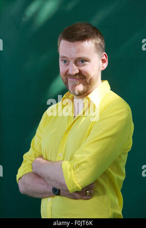 Edimburgo. Regno Unito. 17 Agosto, 2015. Edinburgh International Book Festival. David Roberts nella foto durante la Edinburgh International Book Festival. Credito: pak@ Mera/Alamy Live News Foto Stock