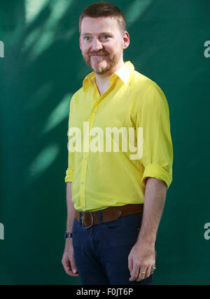 Edimburgo. Regno Unito. 17 Agosto, 2015. Edinburgh International Book Festival. David Roberts nella foto durante la Edinburgh International Book Festival. Credito: pak@ Mera/Alamy Live News Foto Stock