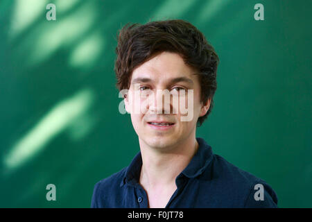 Edimburgo. Regno Unito. 17 Agosto, 2015. Edinburgh International Book Festival.Thomas Morris mostrato durante la Edinburgh International Book Festival. Pak@ Mera/Alamy Live News Credito: pak@ Mera/Alamy Live News Foto Stock