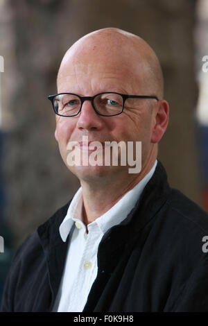 Edimburgo. Regno Unito. 17 Agosto, 2015. Edinburgh International Book Festival. foto Jan-Philipp Sendker durante Edinburgh International Book Festival. Credito: pak@ Mera/Alamy Live News Foto Stock