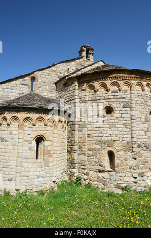 Il catalano chiesa romanica della Vall de Boi Foto Stock