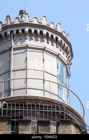 Vista di sud Torre di Navesink luci gemelle, altopiani, New Jersey Foto Stock