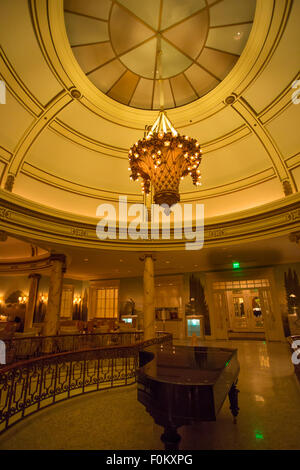 Dettaglio degli interni Fairmont Hotel di San Francisco di Notte nel 2012 Foto Stock