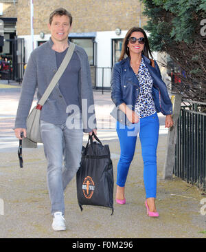 Susanna Reid e Ben Pastore al di fuori della ITV Studios con: Susanna Reid, Ben Pastore dove: Londra, Regno Unito quando: 17 Giu 2015 Foto Stock