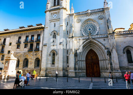 Cattedrale di Santiago. Bilbao Biscay, Spagna, Europa. Foto Stock