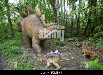 Stegosaurus grande estinto erbivoro Jurassic Park Dinosaurier Germania Foto Stock