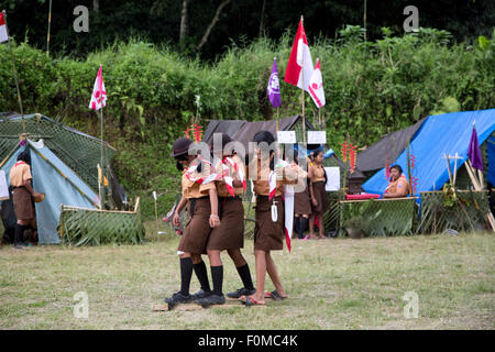 Balinese campo scout Foto Stock