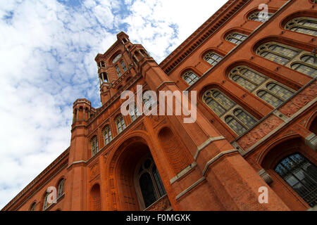 Il comune di Rossa edificio di Berlino, Germania. Foto Stock