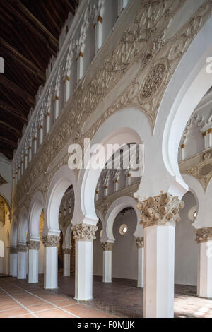 Santa María la Blanca Ibn Susa sinagoga, Toledo, Spagna Foto Stock