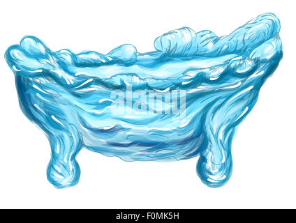 bagno d'acqua Foto Stock