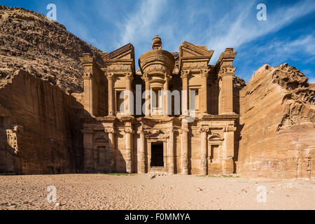 El Deir, il monastero, Petra, Giordania. Foto Stock