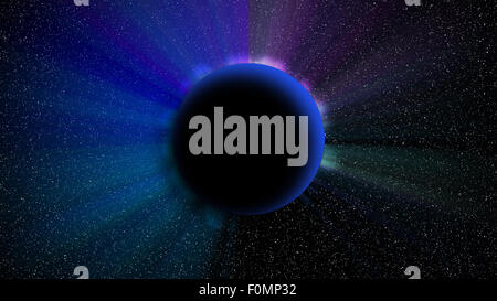 Eclissi solare Foto Stock