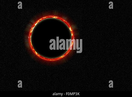 Eclissi solare Foto Stock