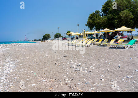 Soroni spiaggia sulla costa del Mar Egeo dell'isola di Rodi DODECANNESO Grecia Europa Foto Stock