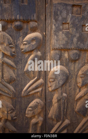 Africa scultura dogon del Mali sono realizzati in legno Foto Stock
