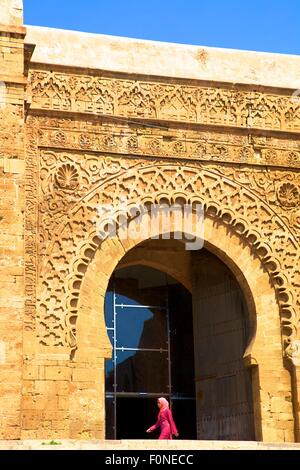 Bab Oudaia, Oudaia Kasbah, Rabat, Marocco, Africa del Nord Foto Stock