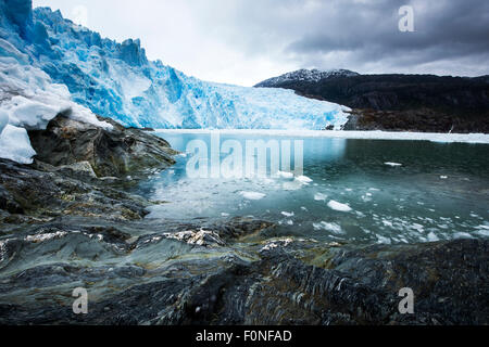 Brujo ghiacciaio Fiordo Asia Patagonia Cile Foto Stock