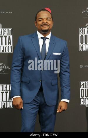 Berlino, Germania. 18 Agosto, 2015. F. Gary Gray alla premiere di 'diritto OUTTA COMPTON 'a Berlino. Credito: dpa picture alliance/Alamy Live News Foto Stock